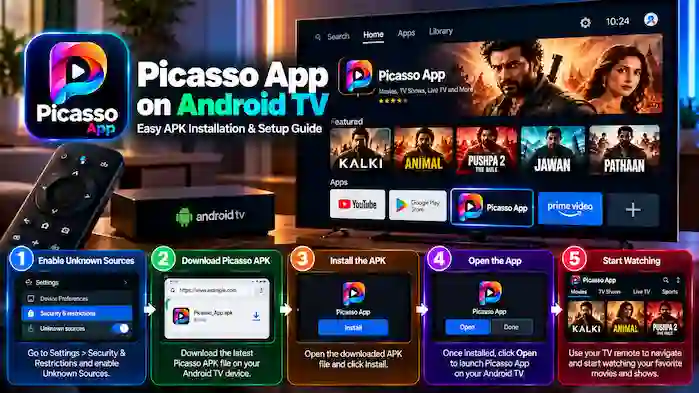 Picasso App APK Installation on Android TV