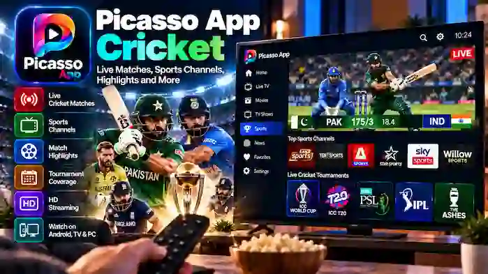 Picasso App Cricket Channels