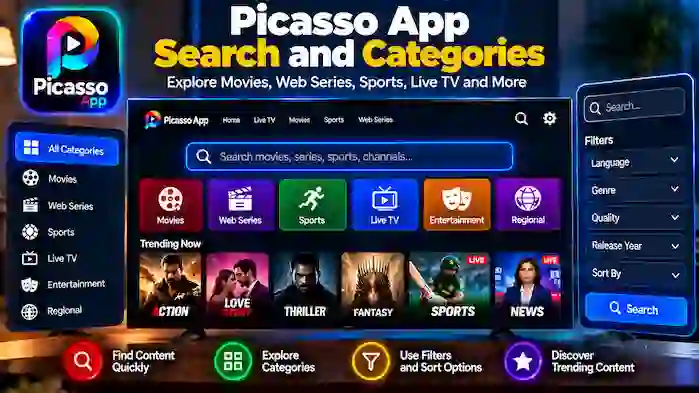 What Are Picasso App Search and Categories